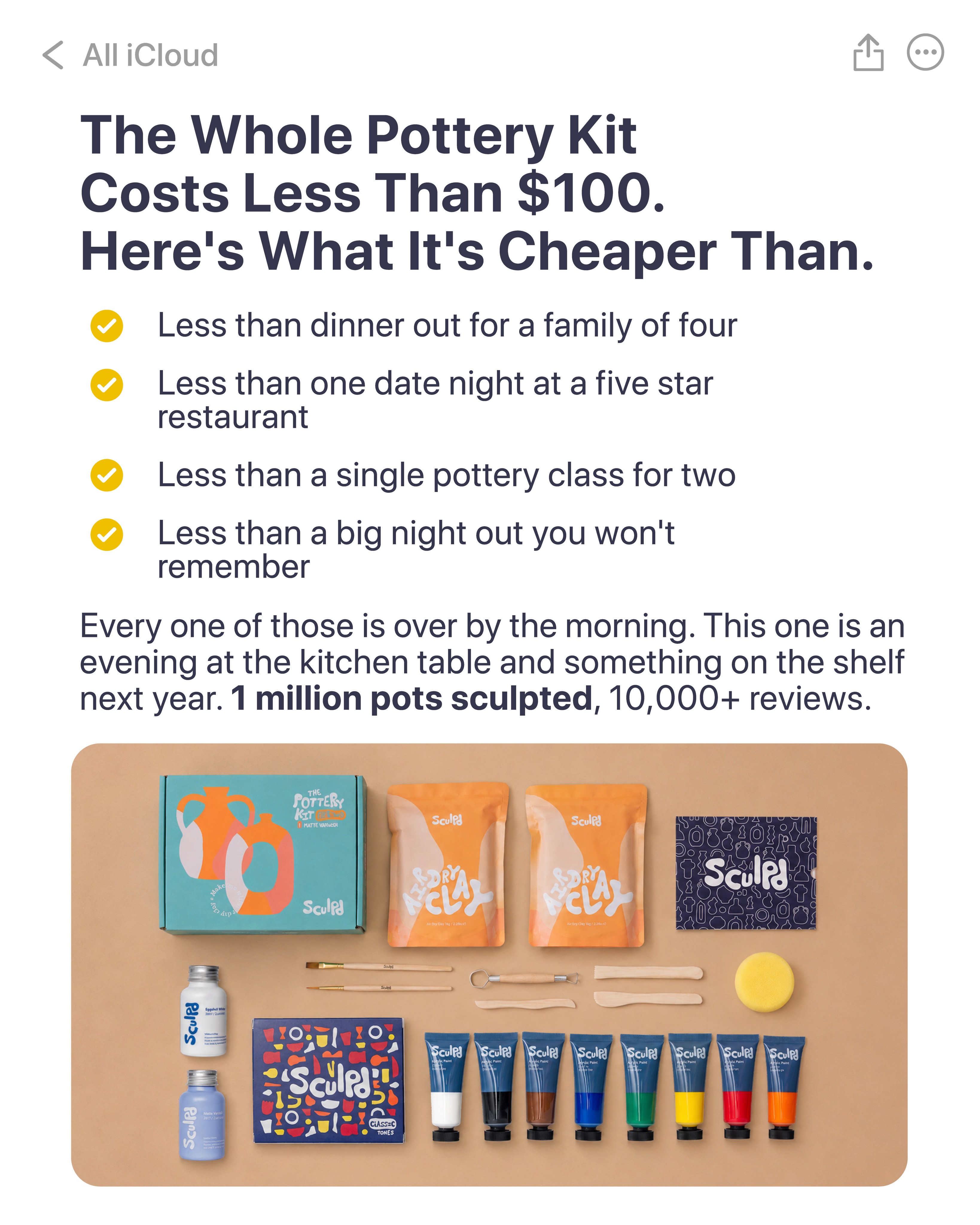 Sculpd Facebook ad