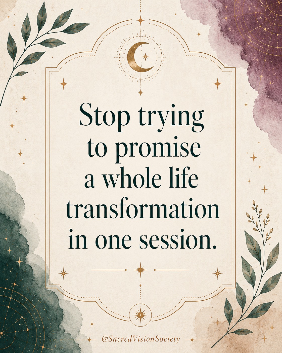 Sacred Vision Society Facebook ad