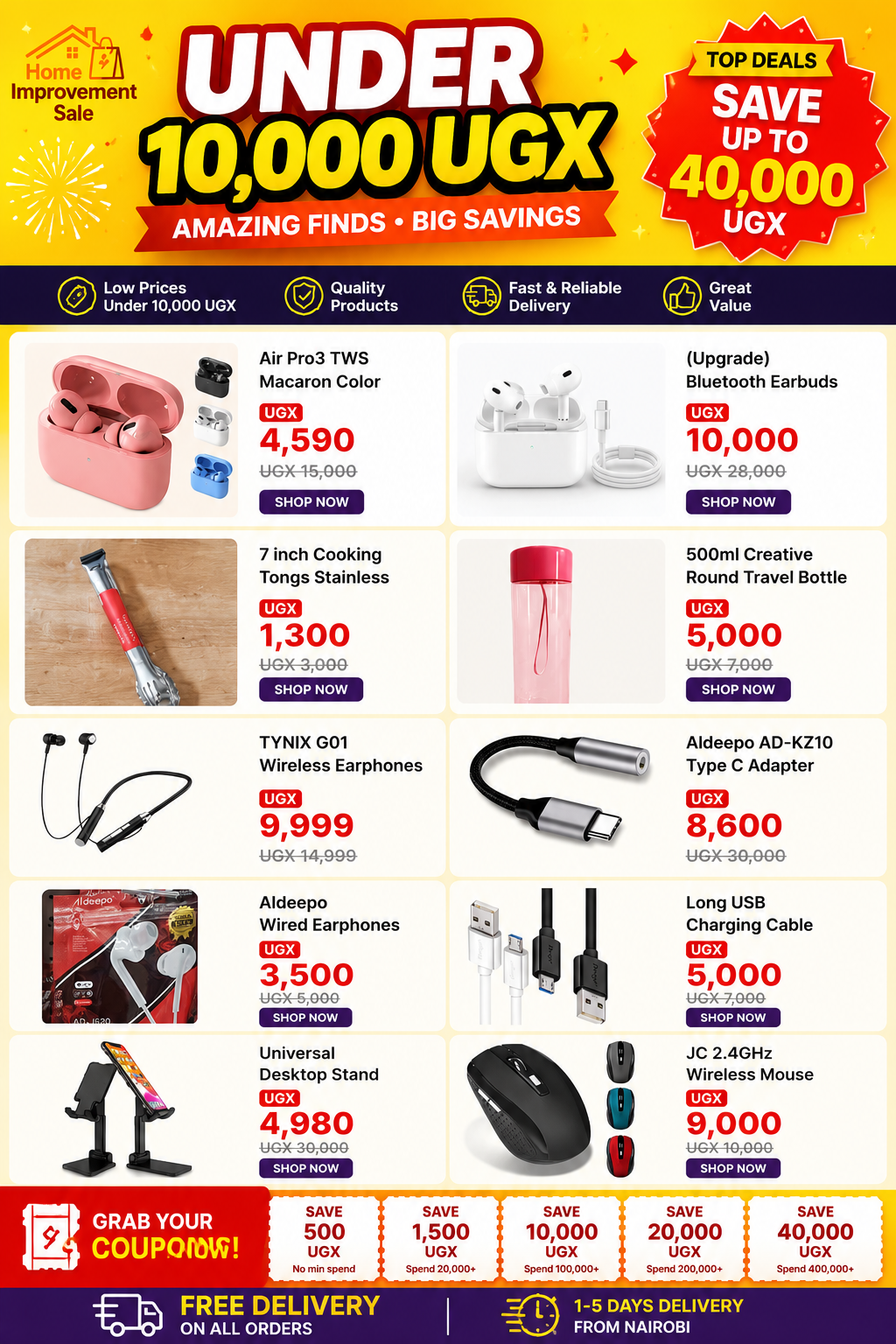 Kilimall - Online Shopping in Uganda Facebook ad: UGX 10K OR LESS!
