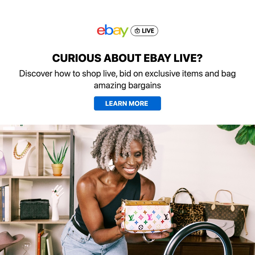 Everything Discounts Facebook ad: Discover how to shop live, bid on exclusive items and bag…