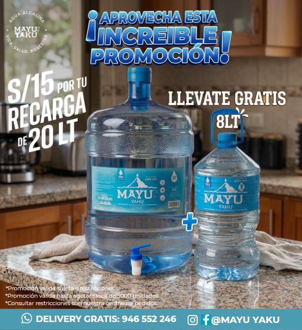 Agua Mayu Yaku Facebook ad from May 13, 2026
