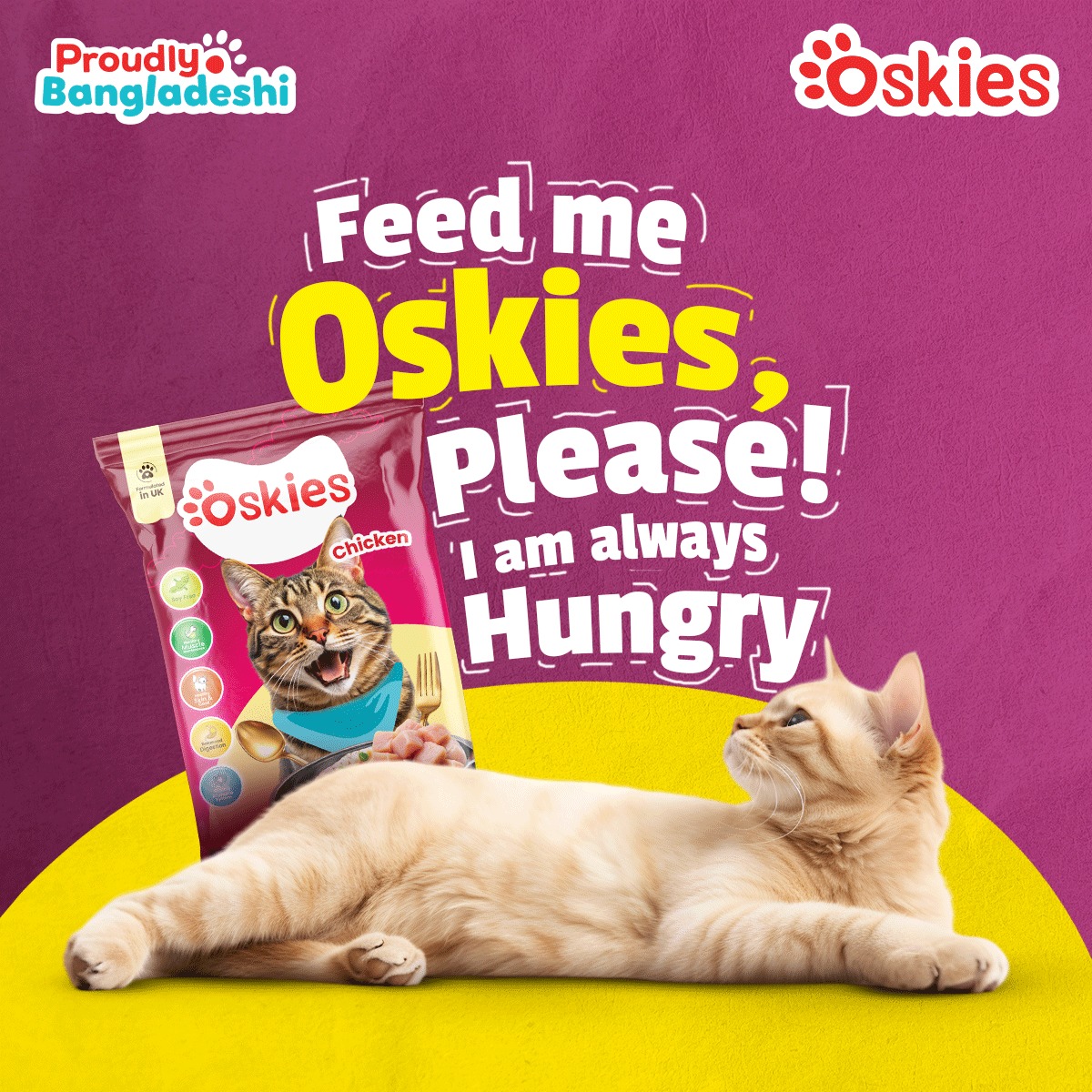 Oskies Pet Food Facebook ad