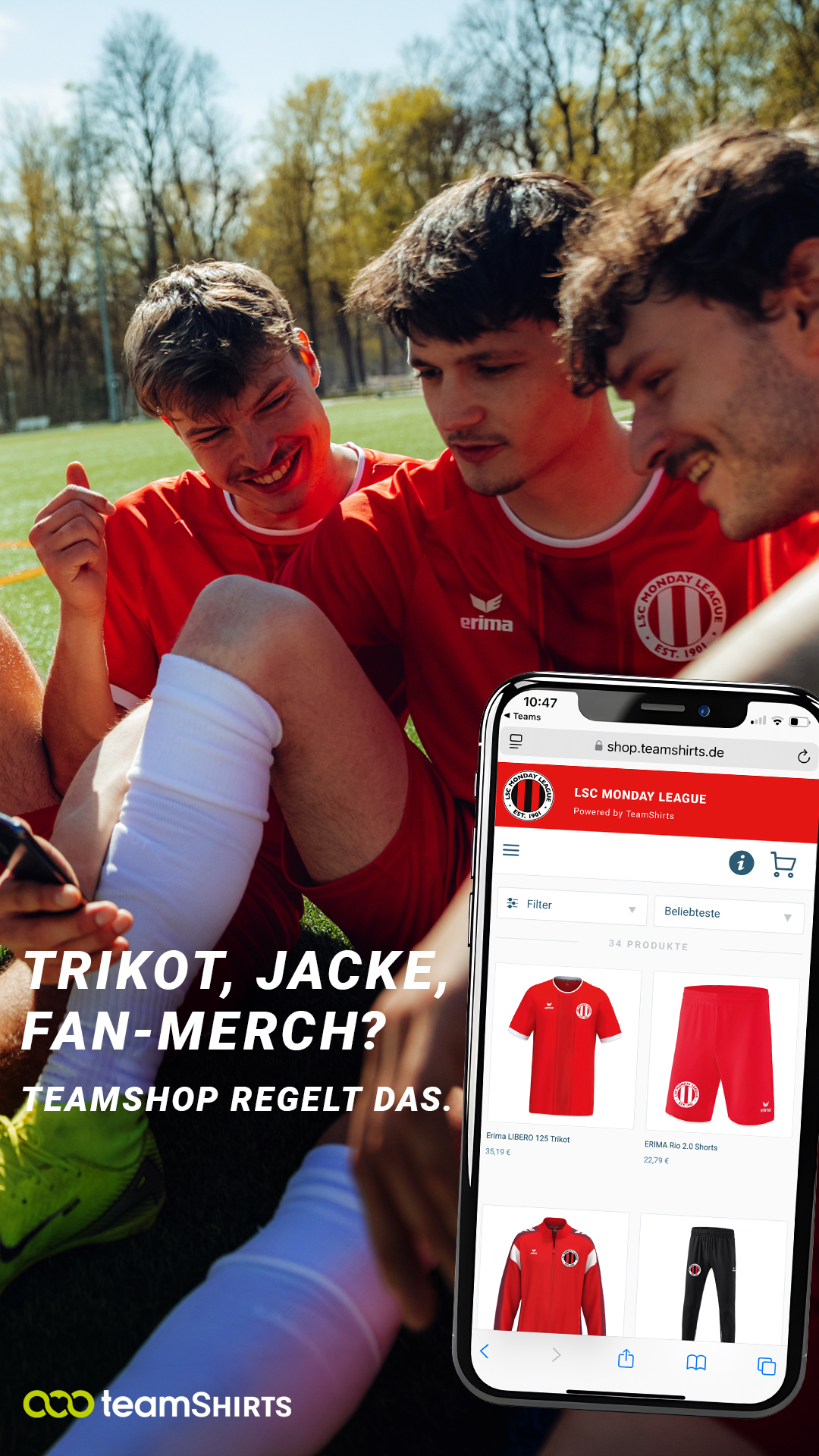 TeamShirts Facebook ad