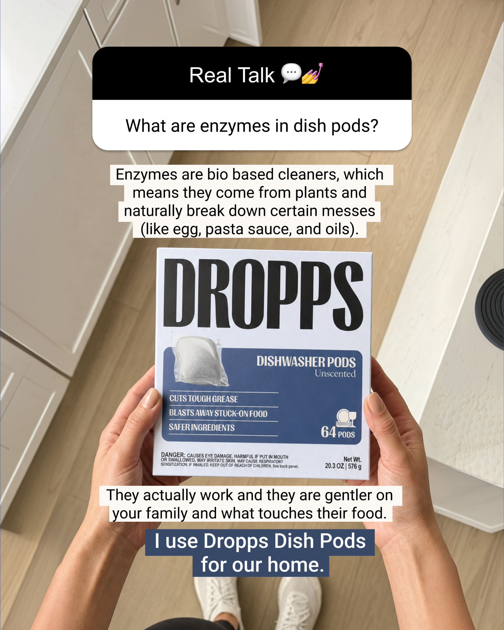 Dropps Facebook ad: Dishwasher Pods
