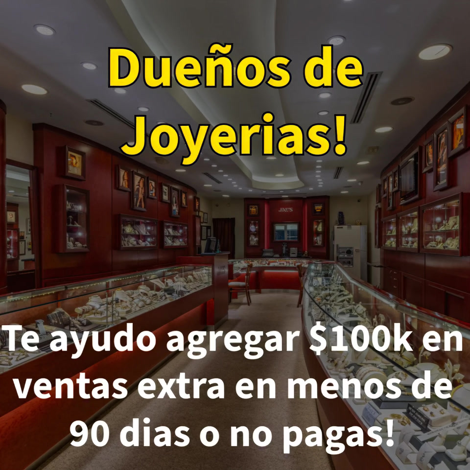 Future Cut Media - Raul Camarena Facebook ad: ¡Atención! Dueños de Joyerias Físicas!