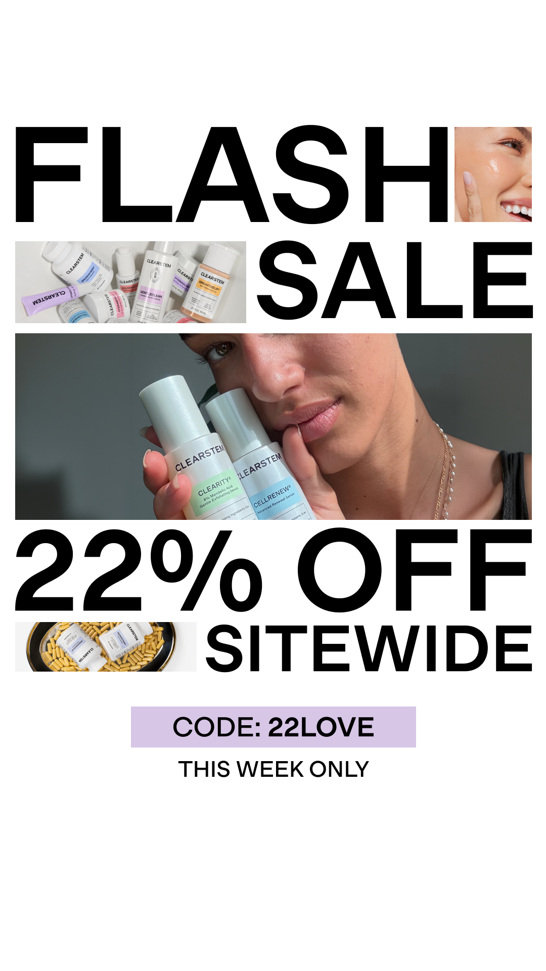 CLEARSTEM Skincare Facebook ad