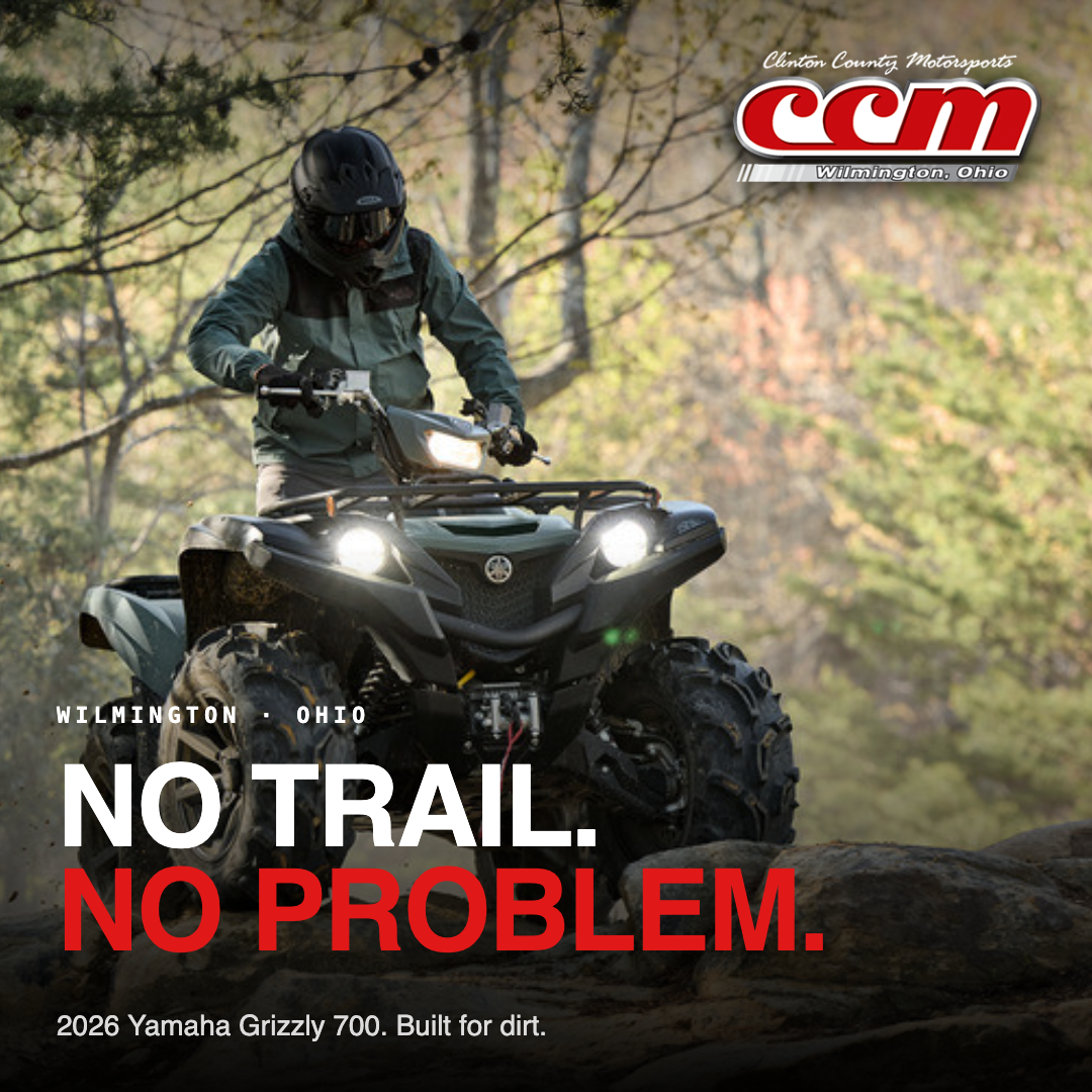 Clinton County Motorsports Facebook ad from May 13, 2026