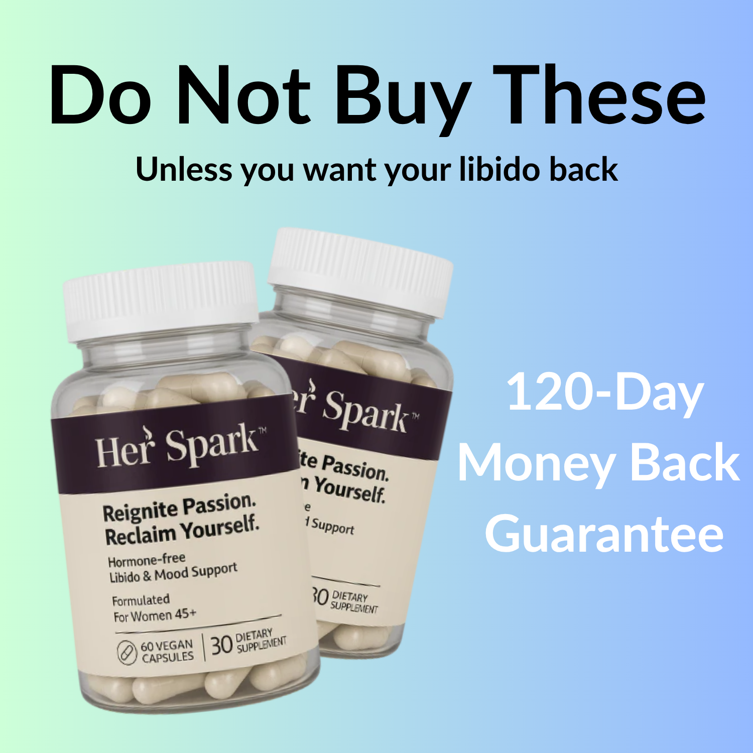 Hersparkco Facebook ad: Clinically Proven to Support Libido in Women 45+
