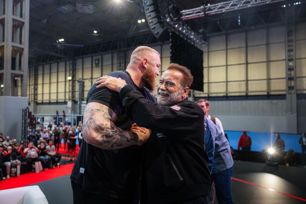 Arnold Sports Festival UK Facebook ad: Who is hyped to see the BOSS @schwarzenegger…