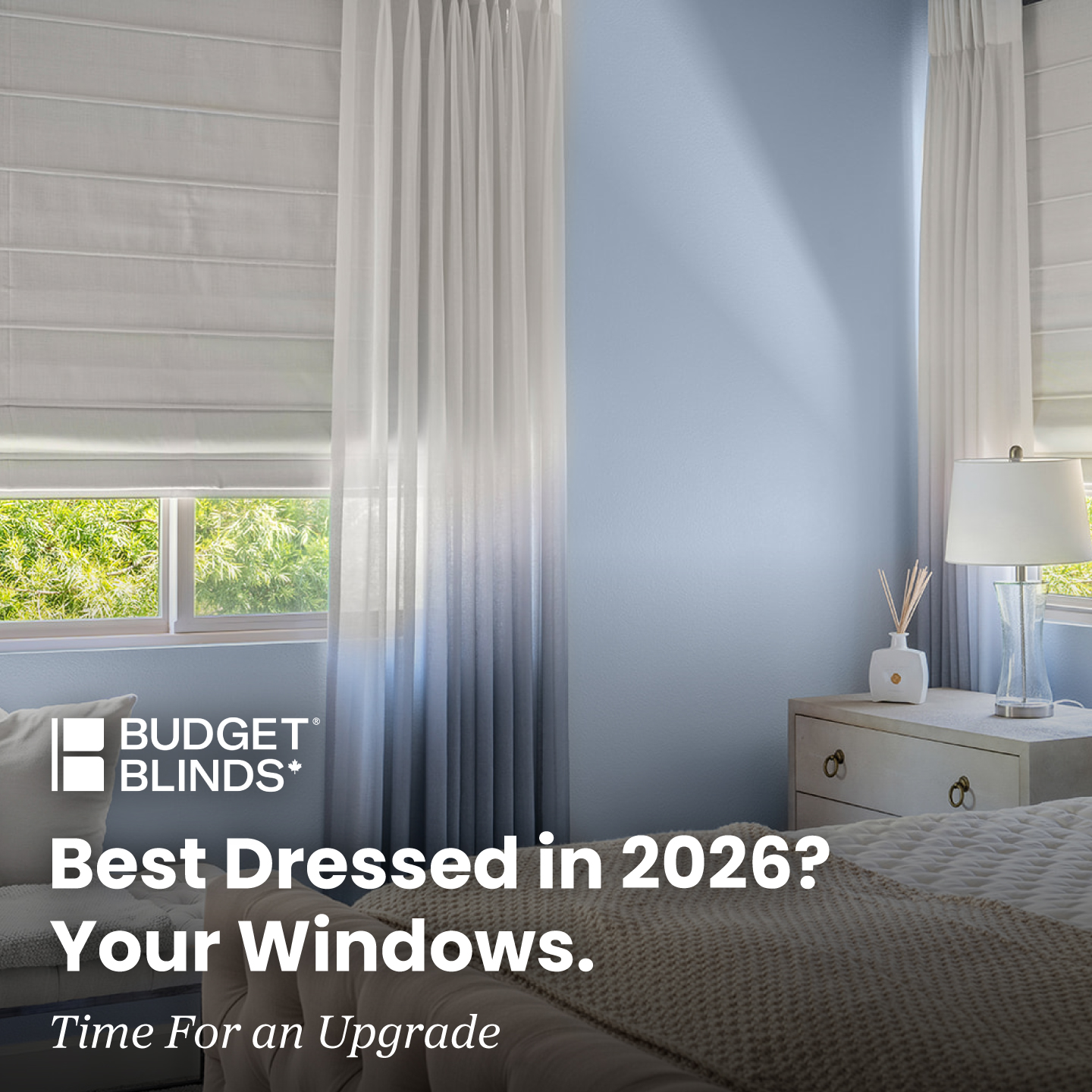 Budget Blinds of Winnipeg Facebook ad: Designed for You, Installed by Us