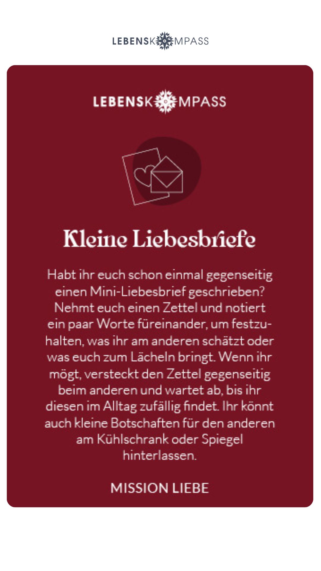 Lebenskompass Facebook ad