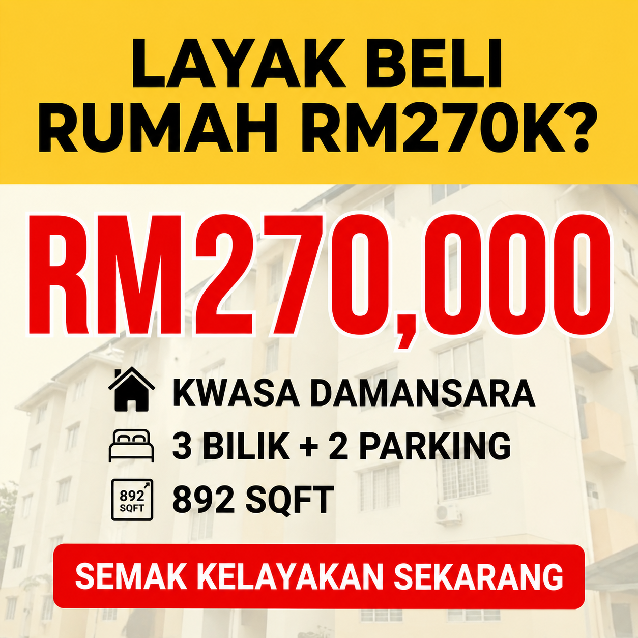 Damansara Property Specialist Facebook ad