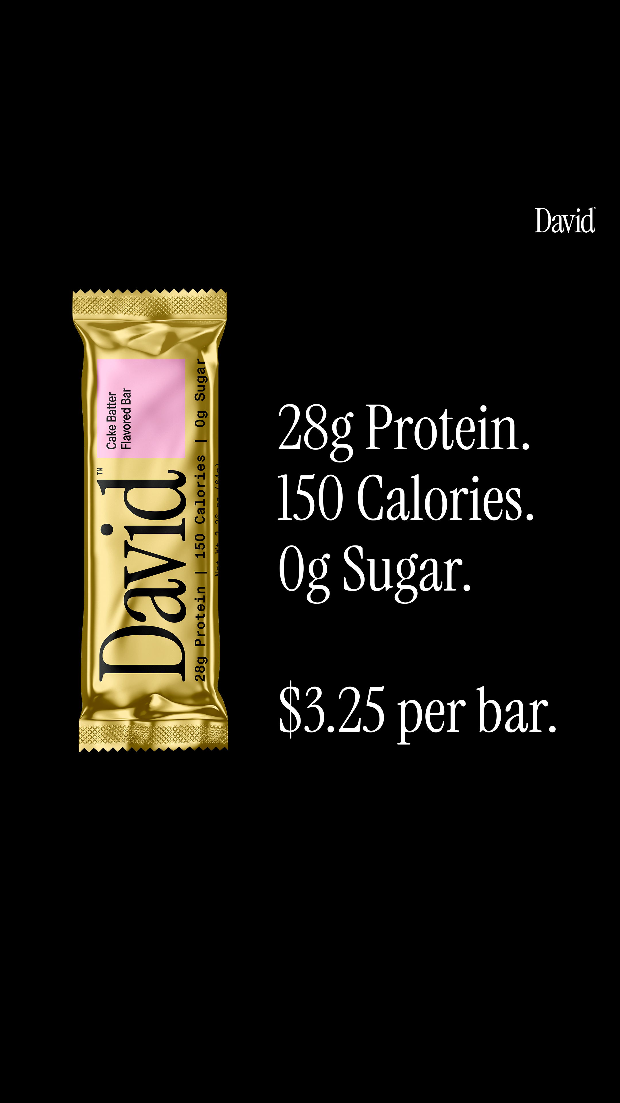 David Protein Facebook ad