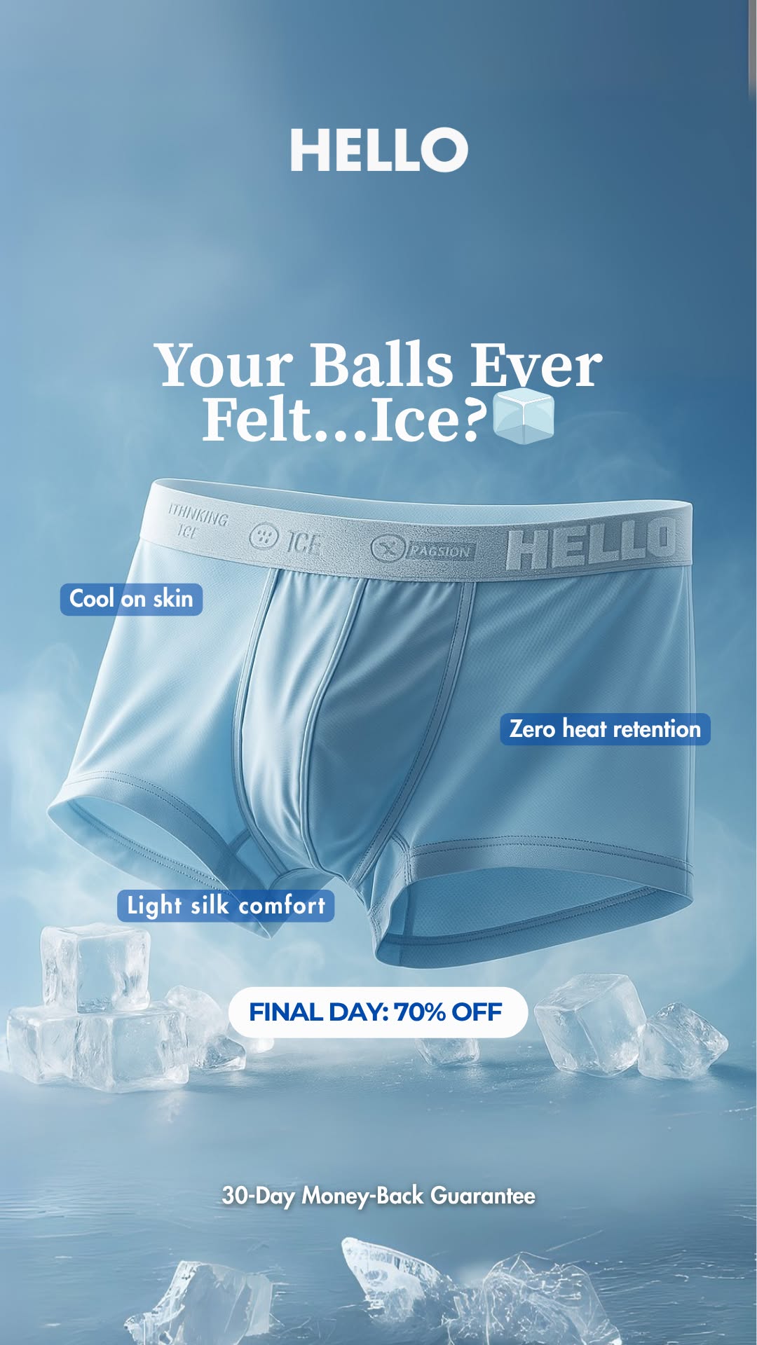 HELLO - The Only Underwear You'll Ever Need Facebook ad
