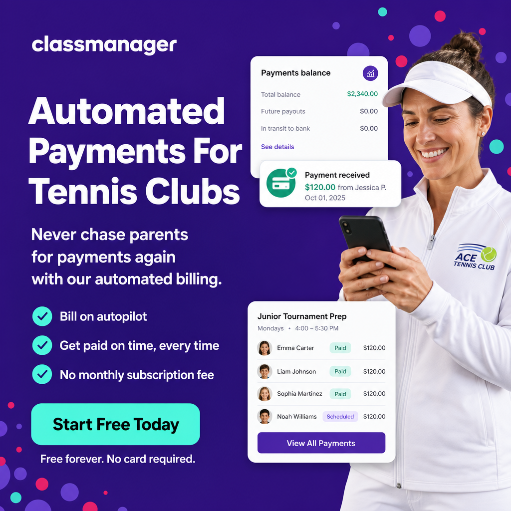 Class Manager Facebook ad: Get Paid On Time, Every Time