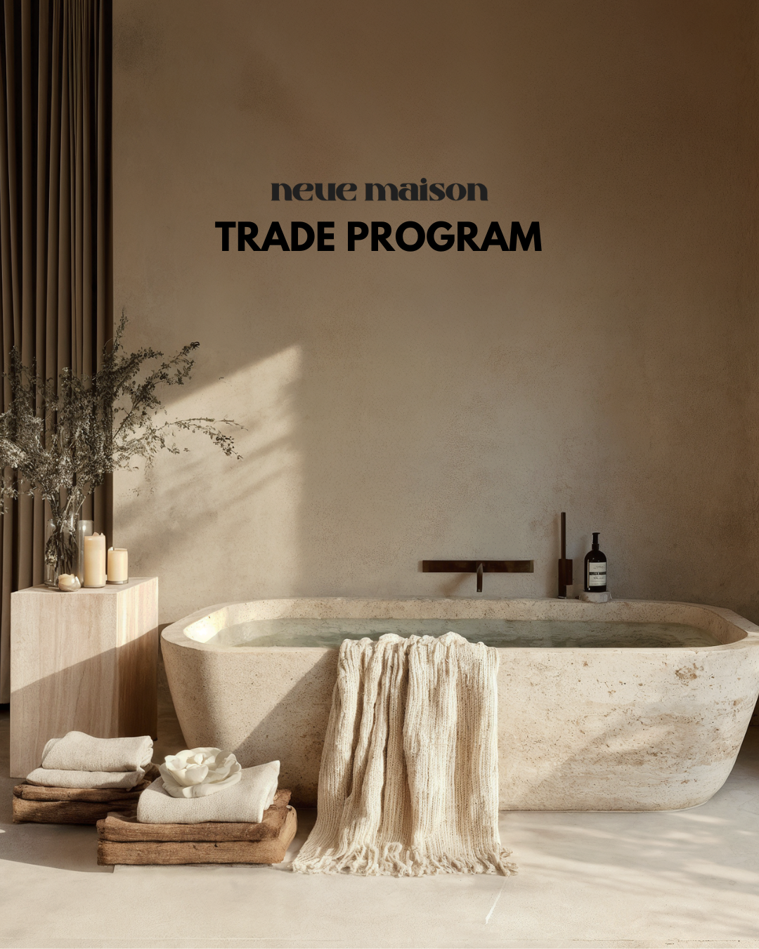 Neue Maison Facebook ad: Exclusive Program for Interior Designers and Architects