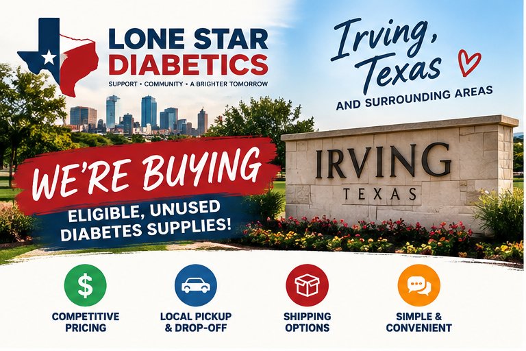 Lone Star Diabetics Facebook ad: Sell Your Diabetic Supplies Today!