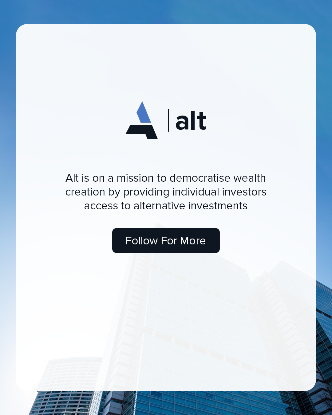 Alt Invest Facebook ad
