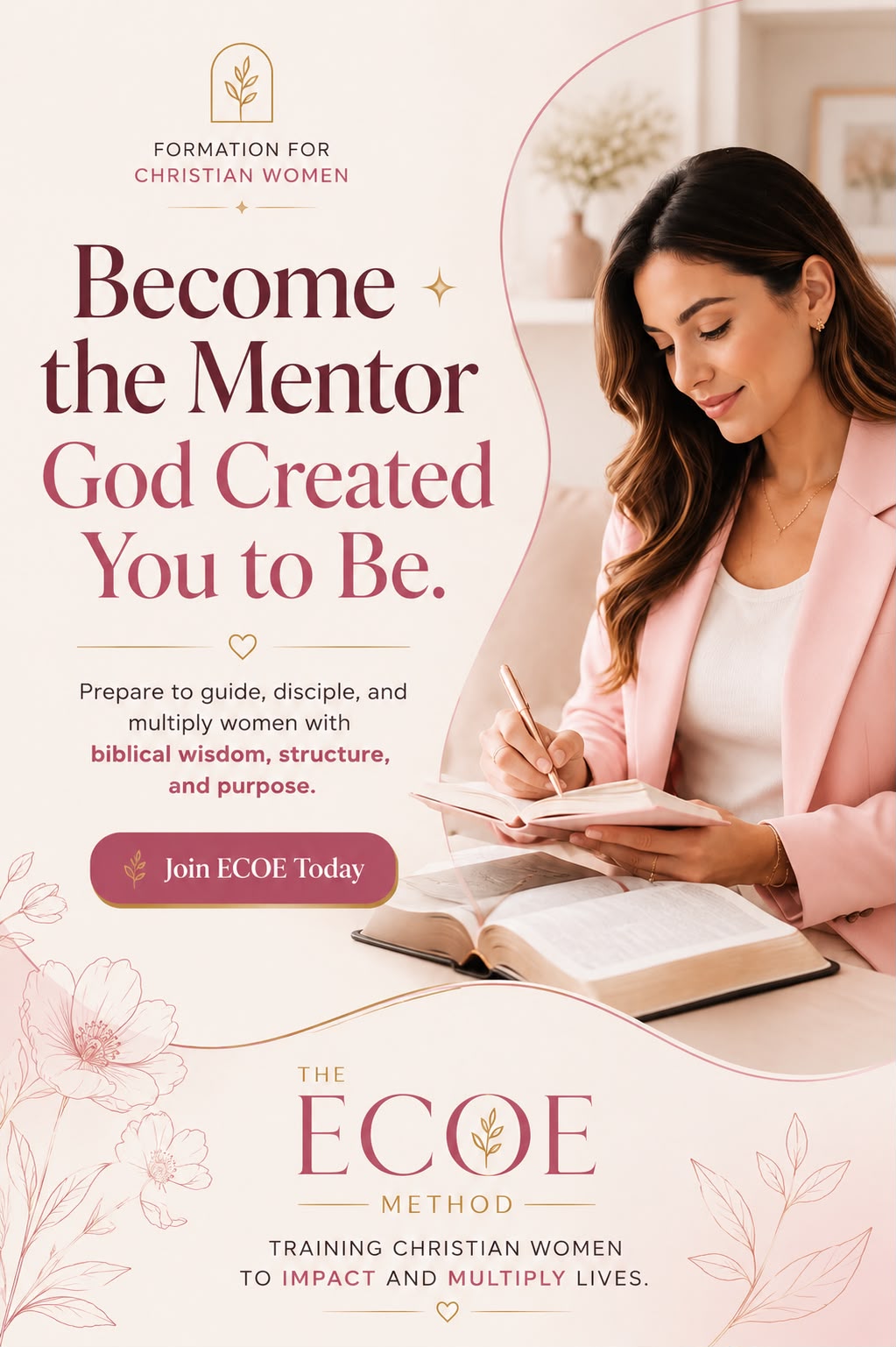 Raissa Barros Facebook ad: Become a Christian Mentor in 30 Days