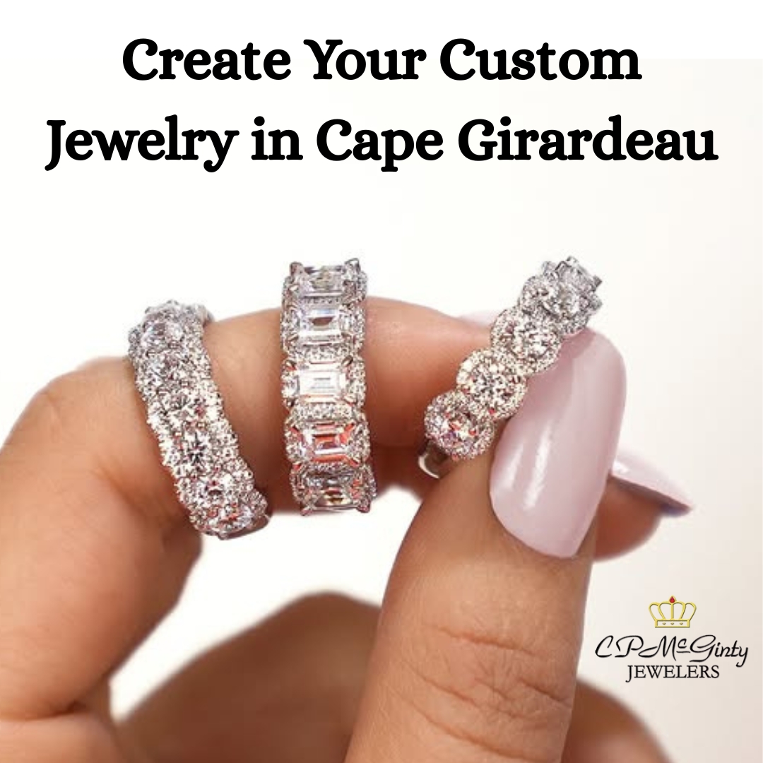 CPMcGinty Jewelers Facebook ad: Create Your Dream Jewelry with Local Custom Design