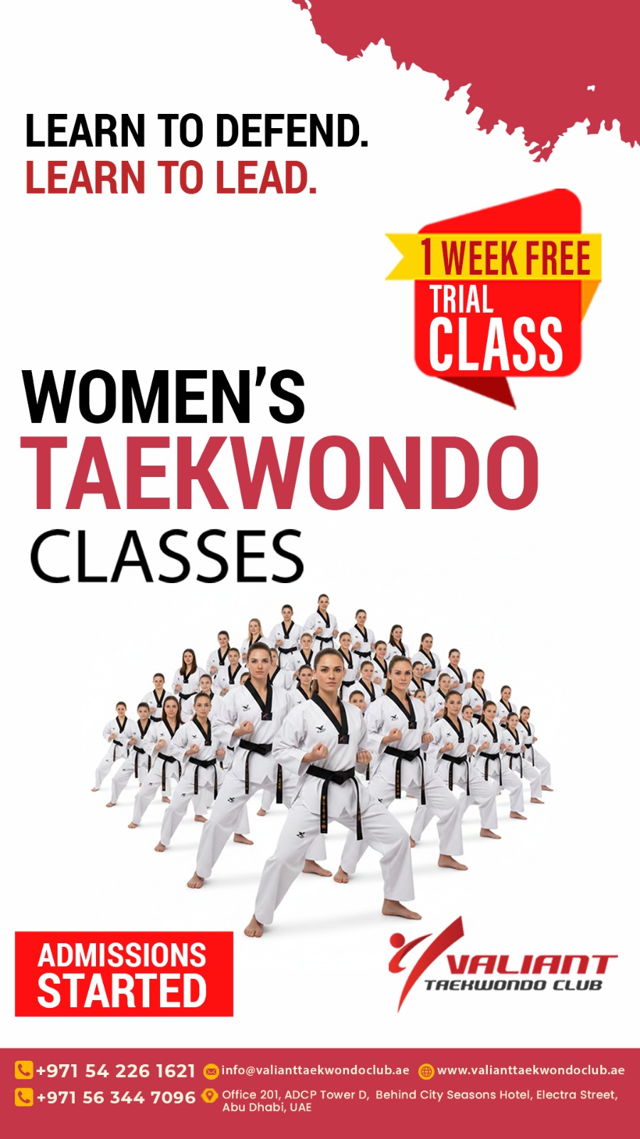 Valianttaekwondo Club Facebook ad