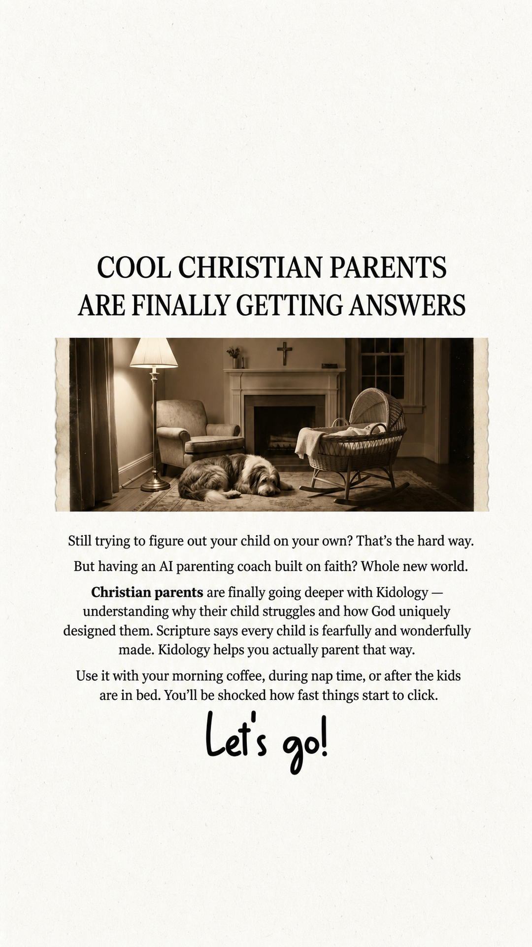 Kidology - Raising with faith Facebook ad