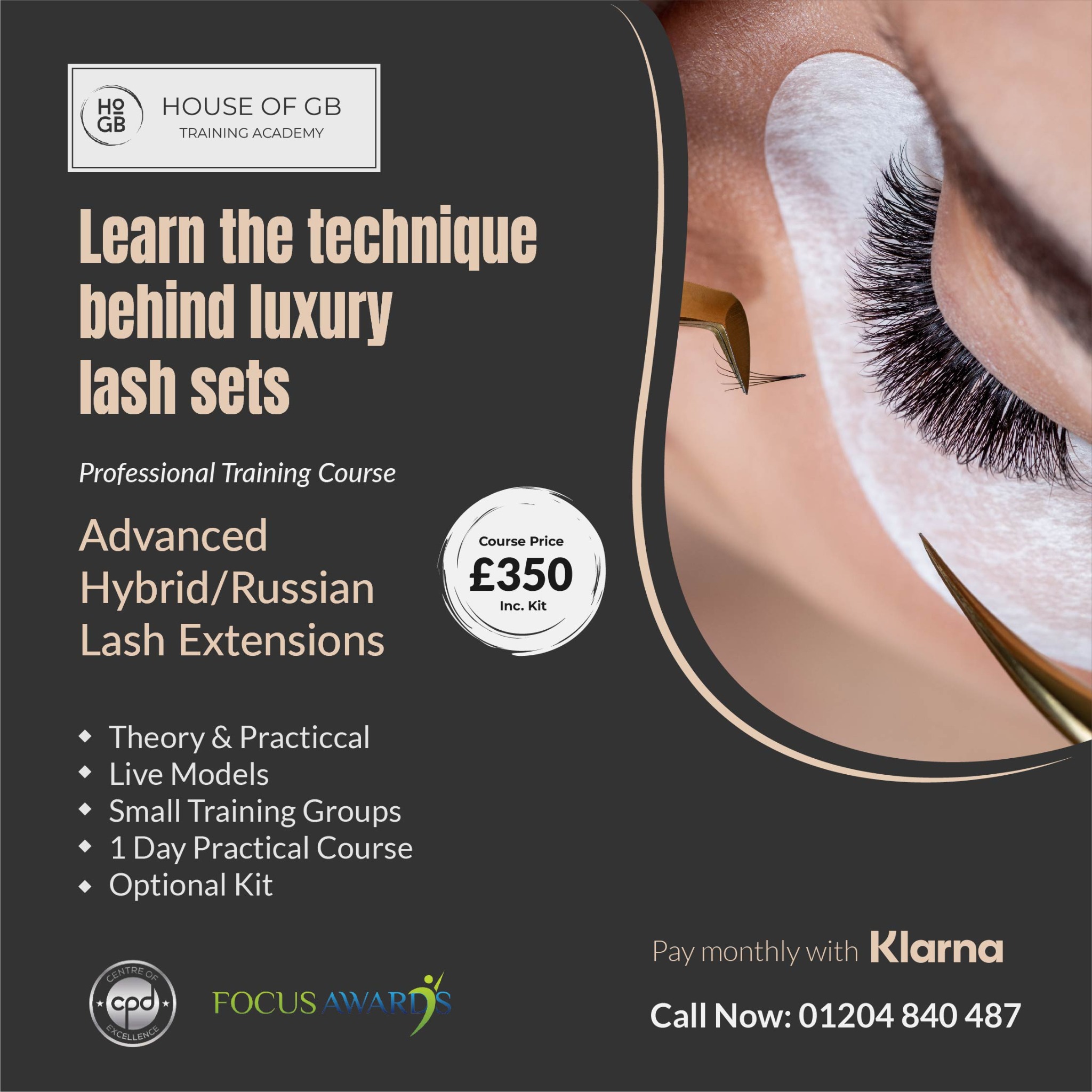 Olinda Studios Facebook ad: Become a Certified Lash Artist