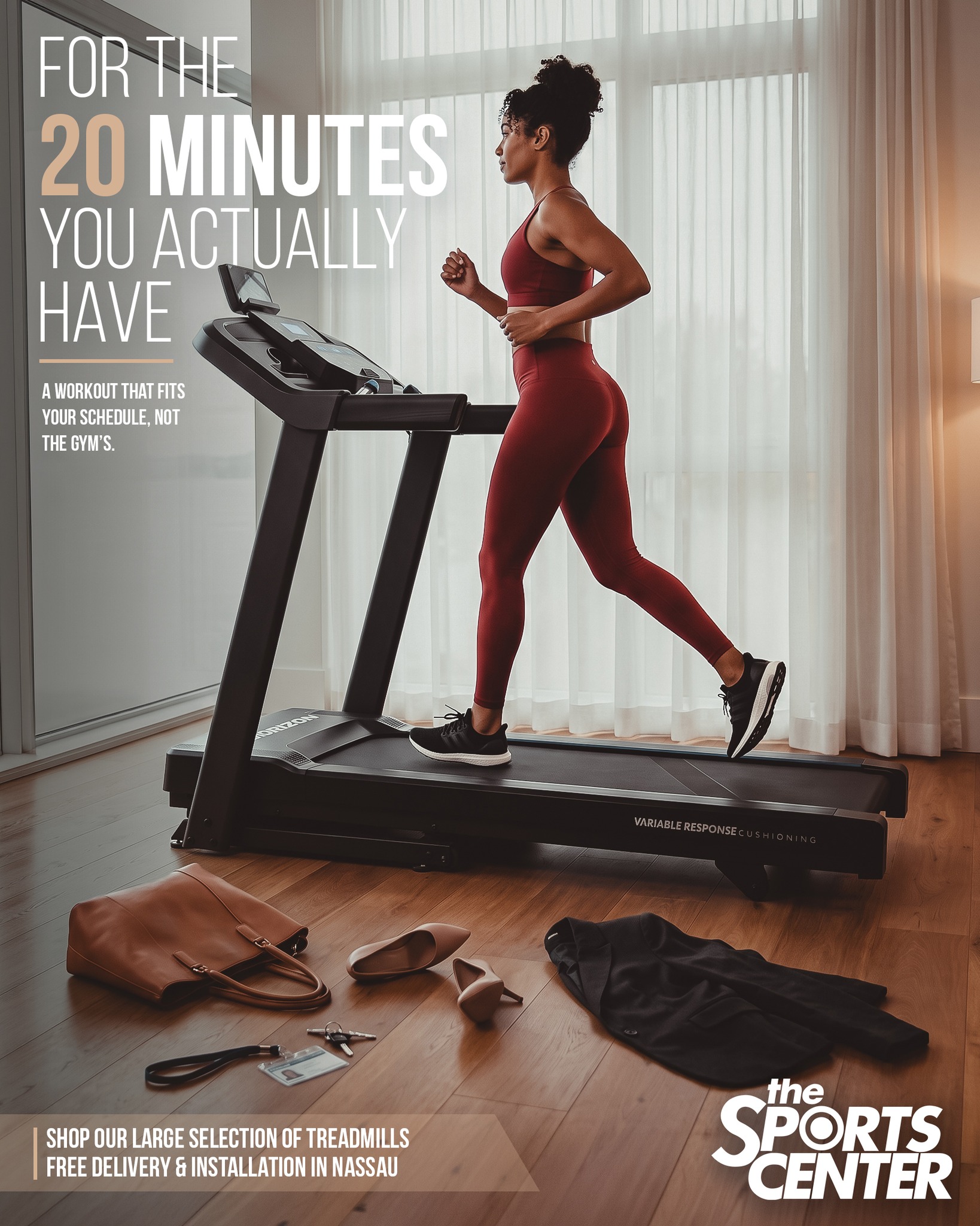 The Sports Center Facebook ad: Treadmills
