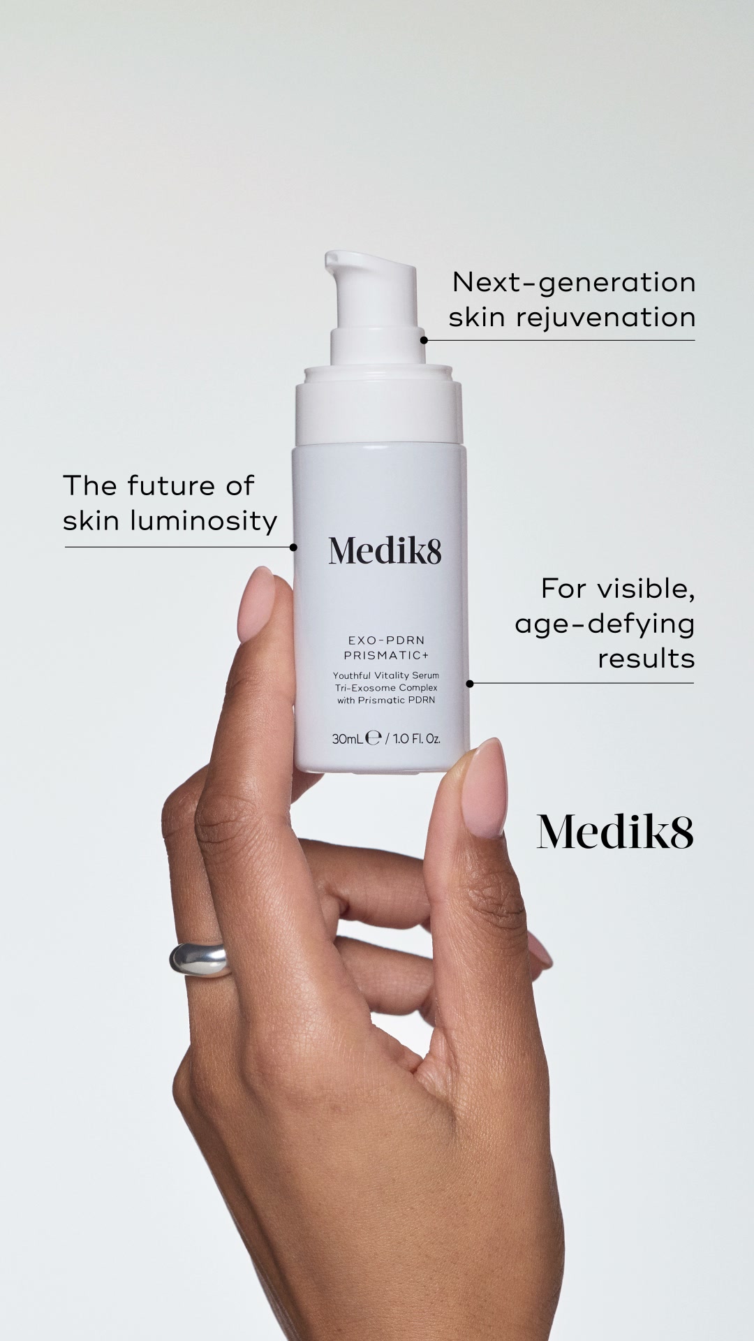 Medik8 Facebook ad: NEW EXO-PDRN PRISMATIC+