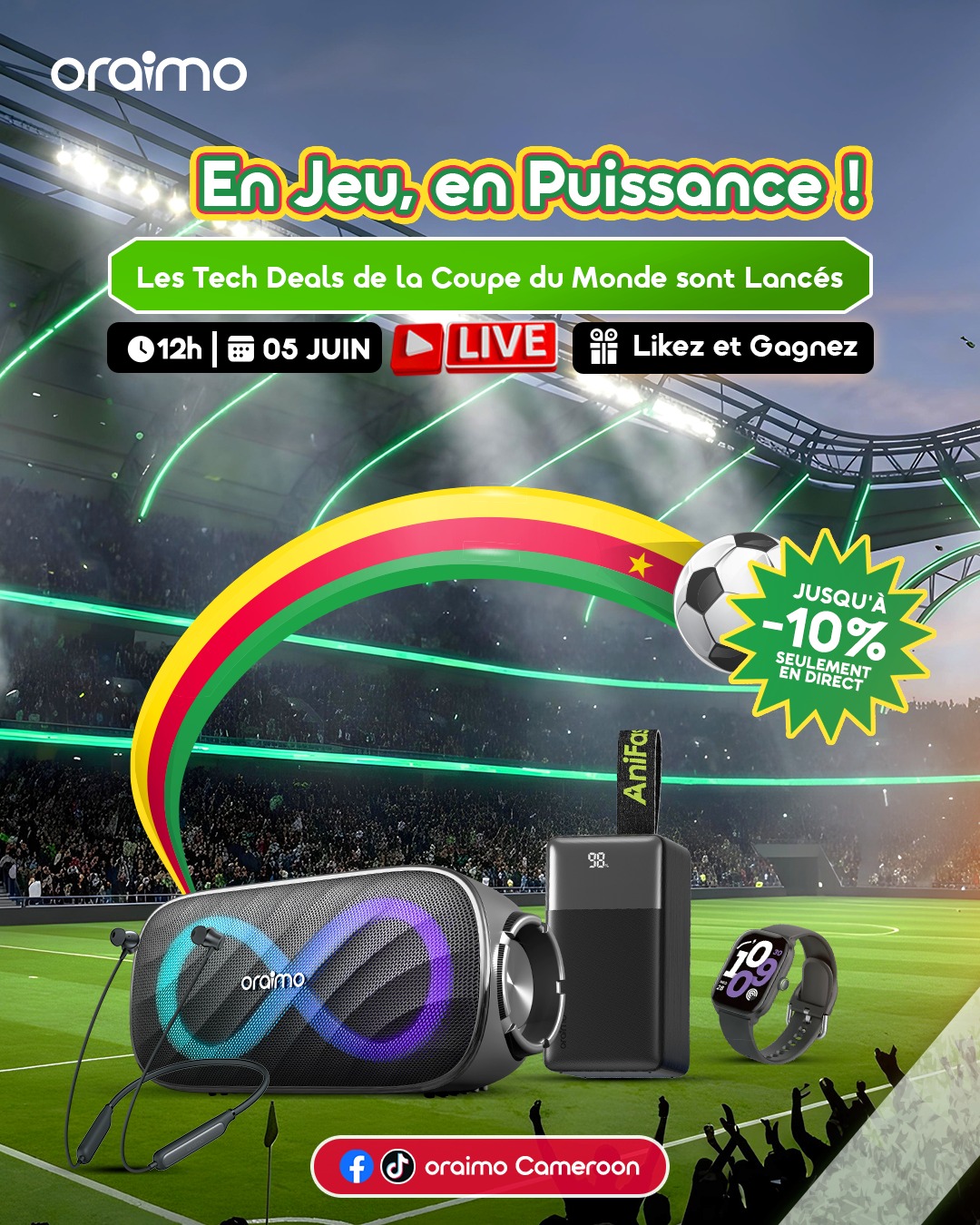 oraimo Facebook ad: oraimo Cameroun Centre d'achat en ligne officiel