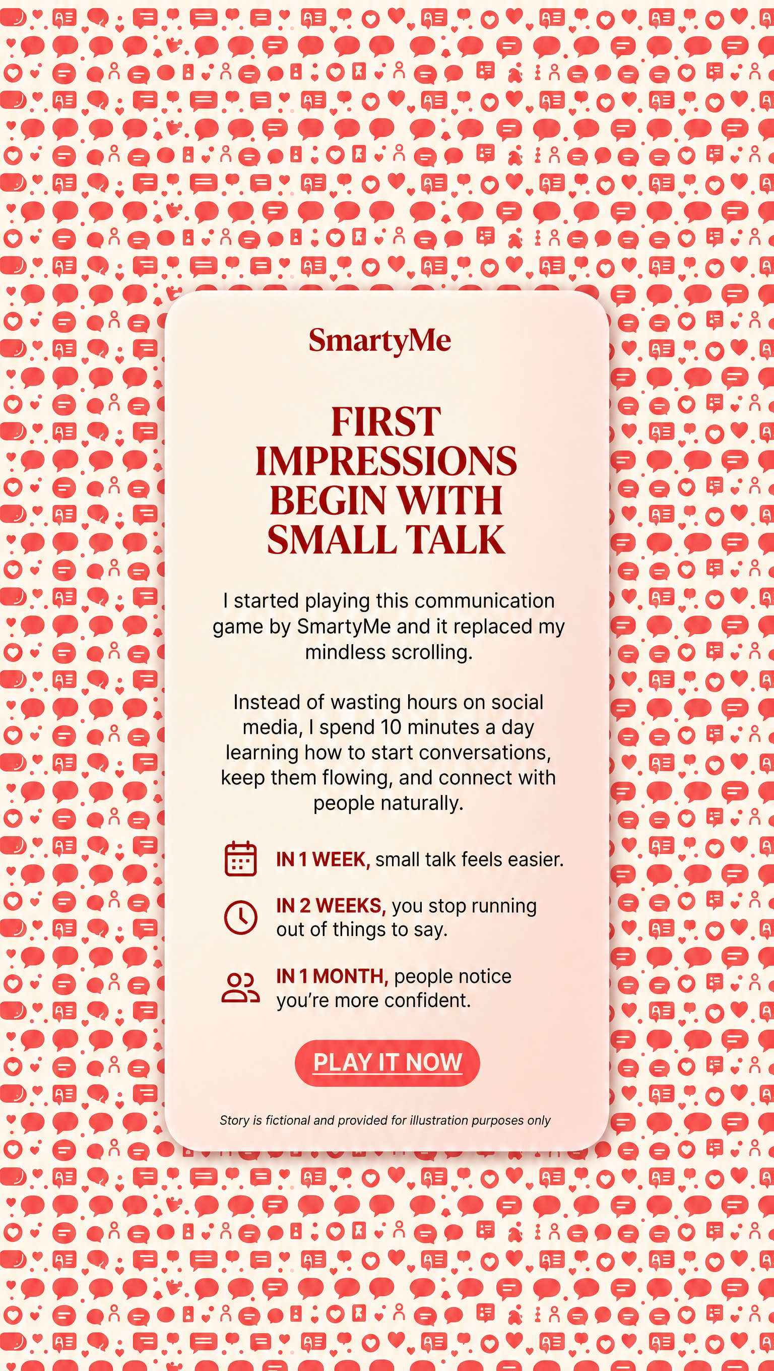 SmartyMe: Charisma Skills Facebook ad: Charisma Is a Skill, Learn It Now