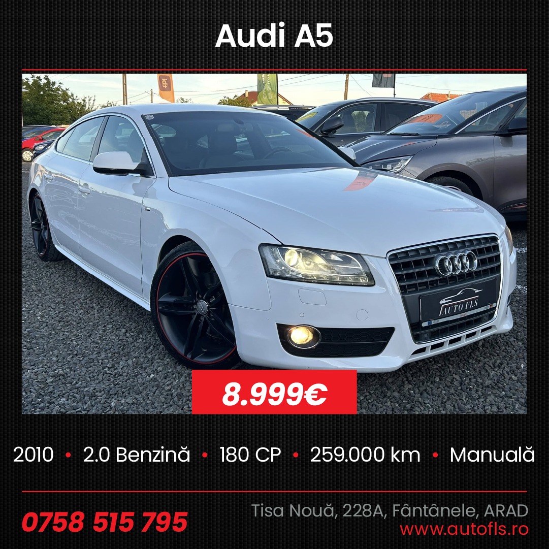 AUTO FLS Trading Facebook ad: Audi A5 3 x S-Line, 2010, Cutie de…