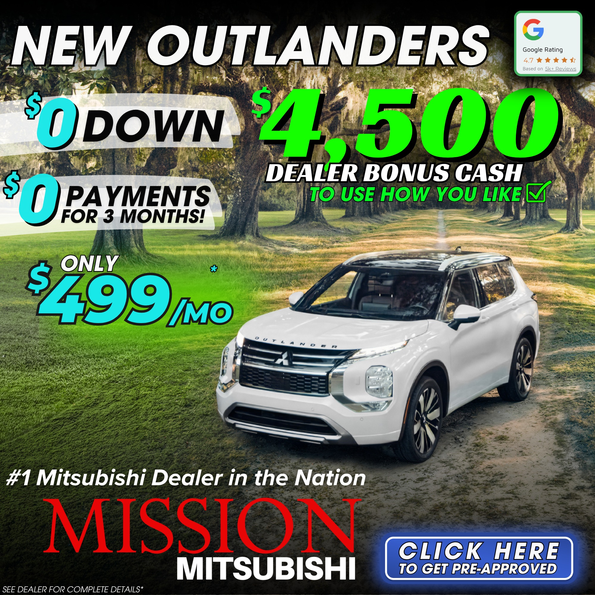 Mission Mitsubishi Facebook ad from Apr 11, 2026