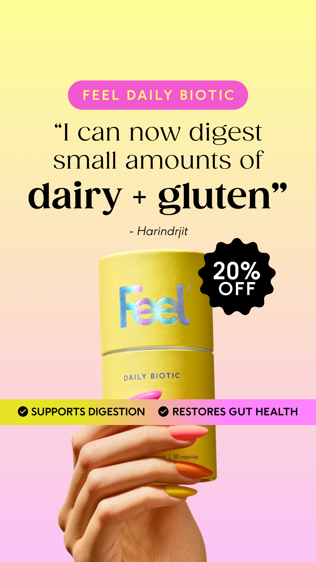 Feel Facebook ad