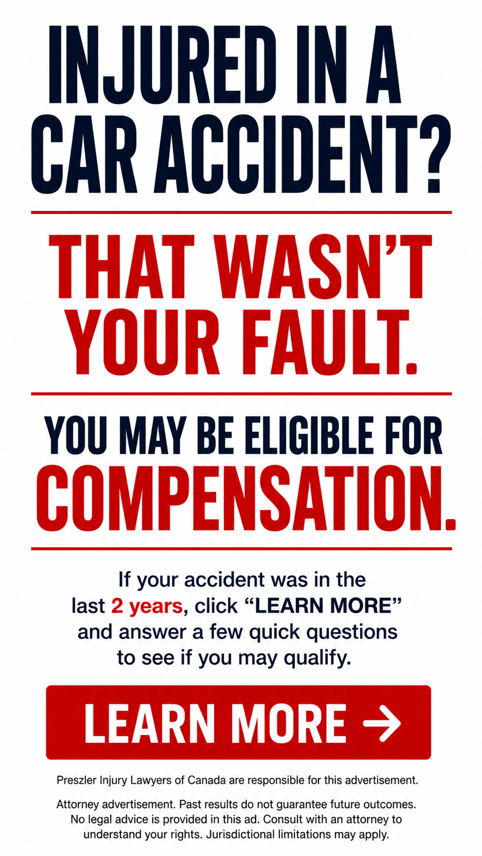 Claimant Legal Help Facebook ad from Jul 6, 2026