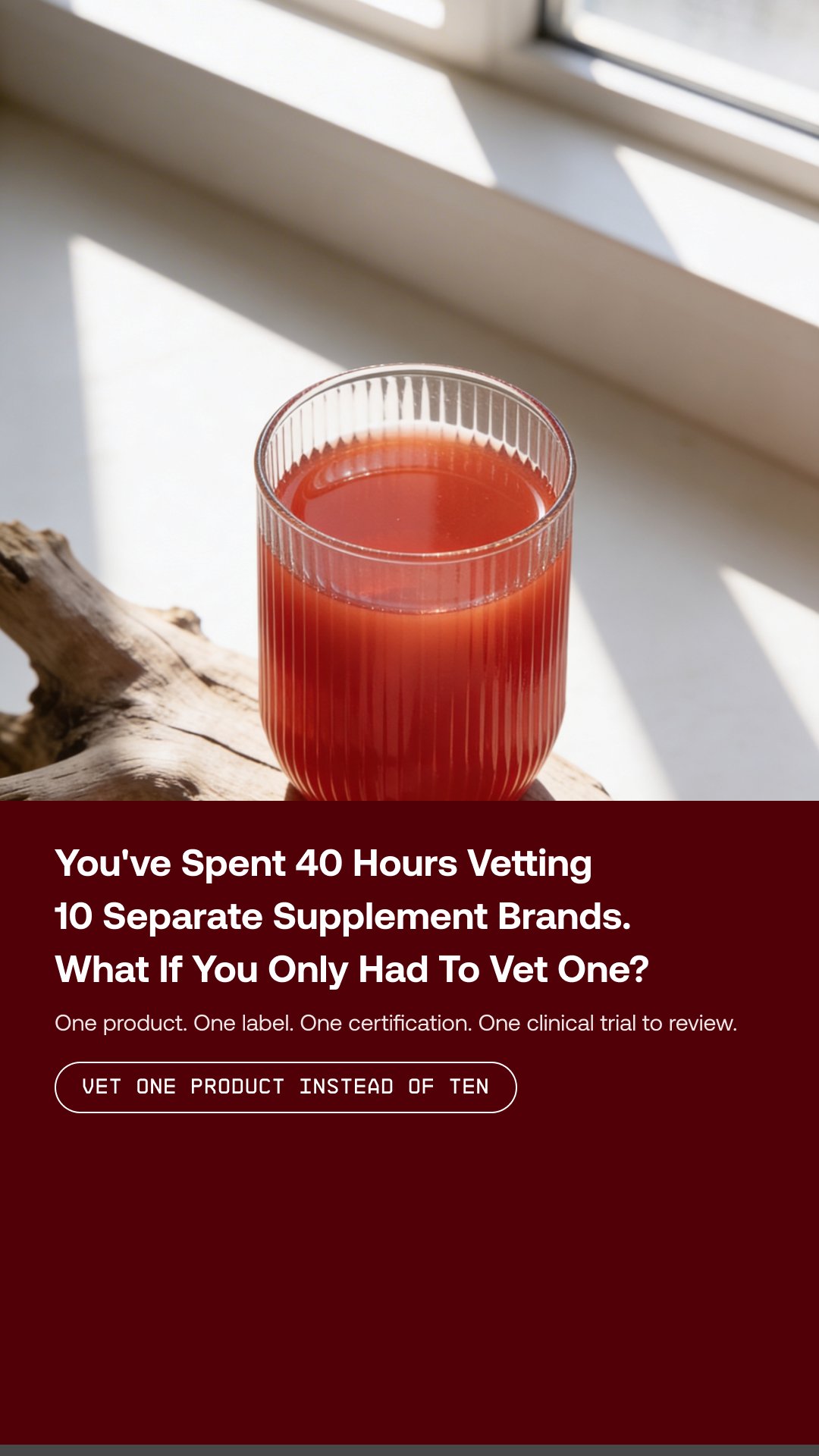 IM8 Facebook ad: Built For People Like You.