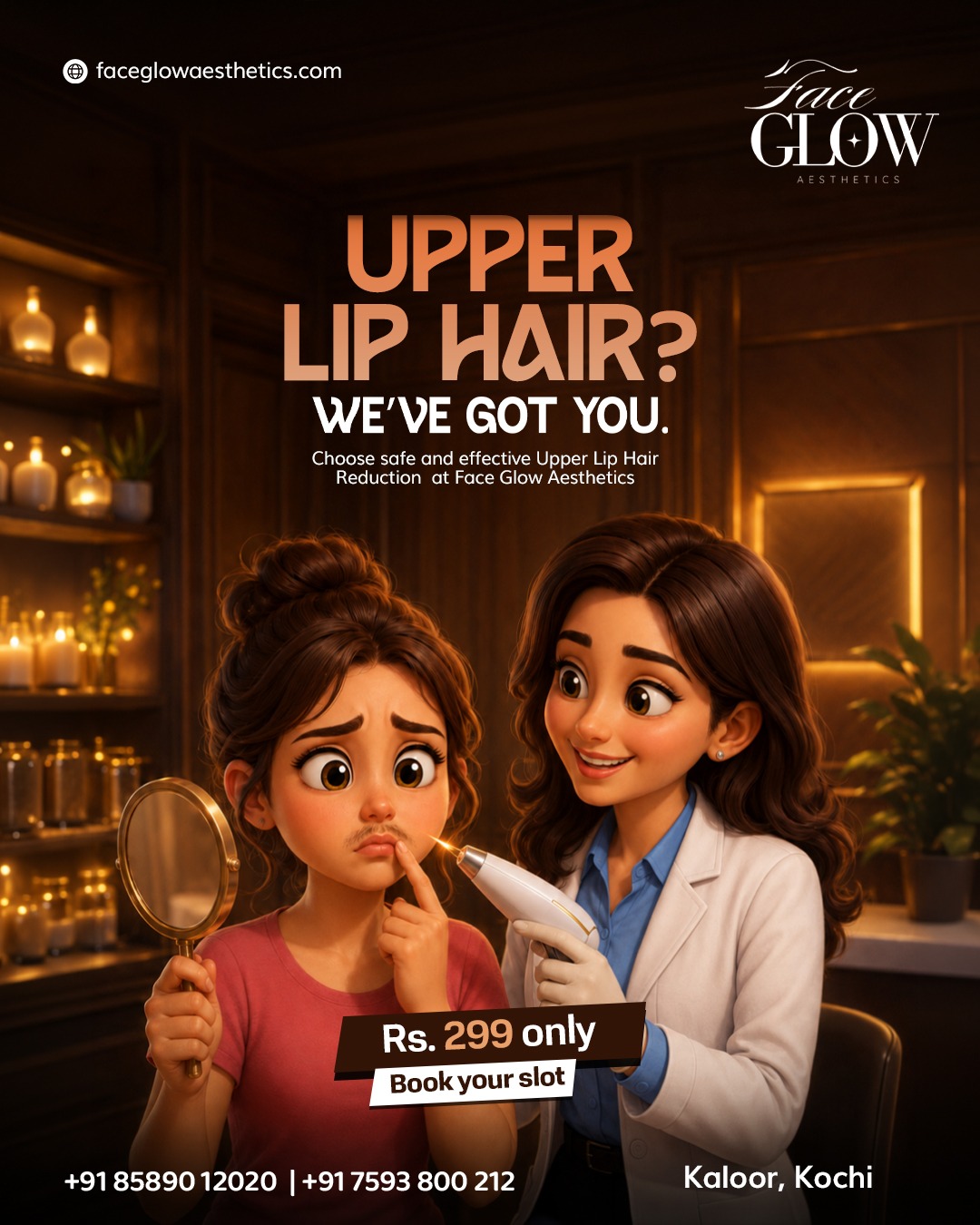 Faceglowaesthetics Facebook ad: Book your slot today
