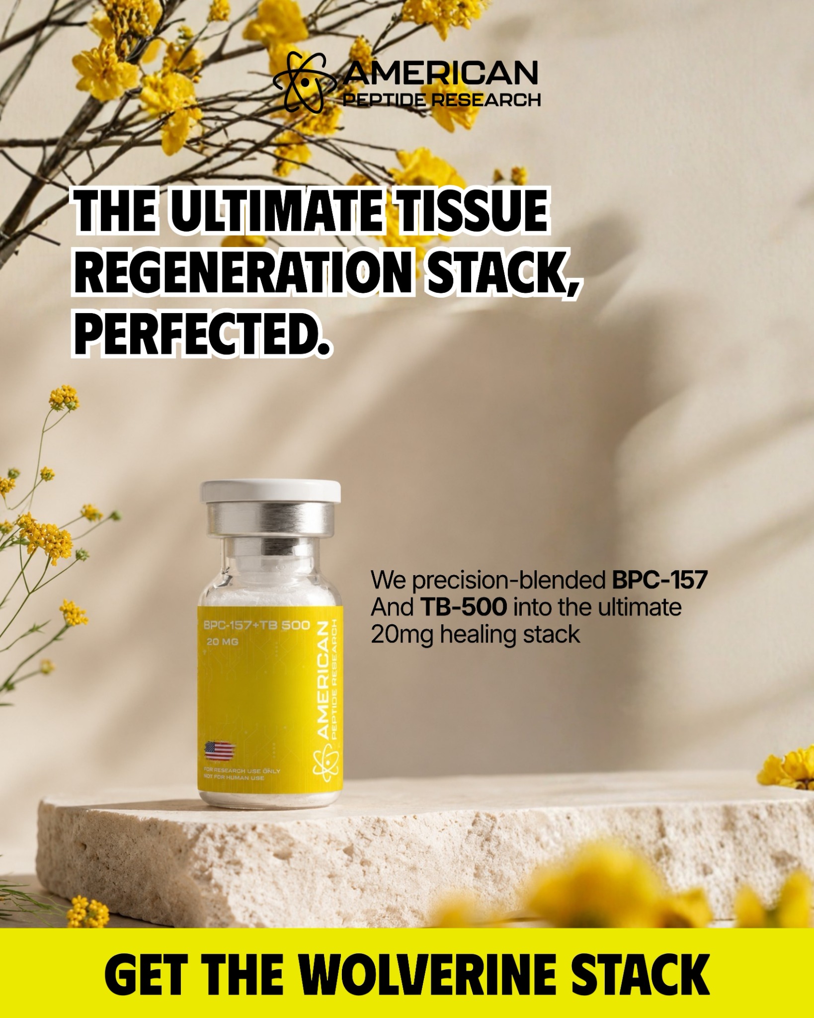 APR Facebook ad: Shop Wolverine Stack