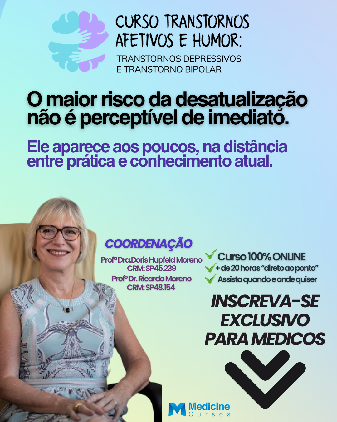 Medicine Cursos Facebook ad: Você é médico e atua com pacientes que…