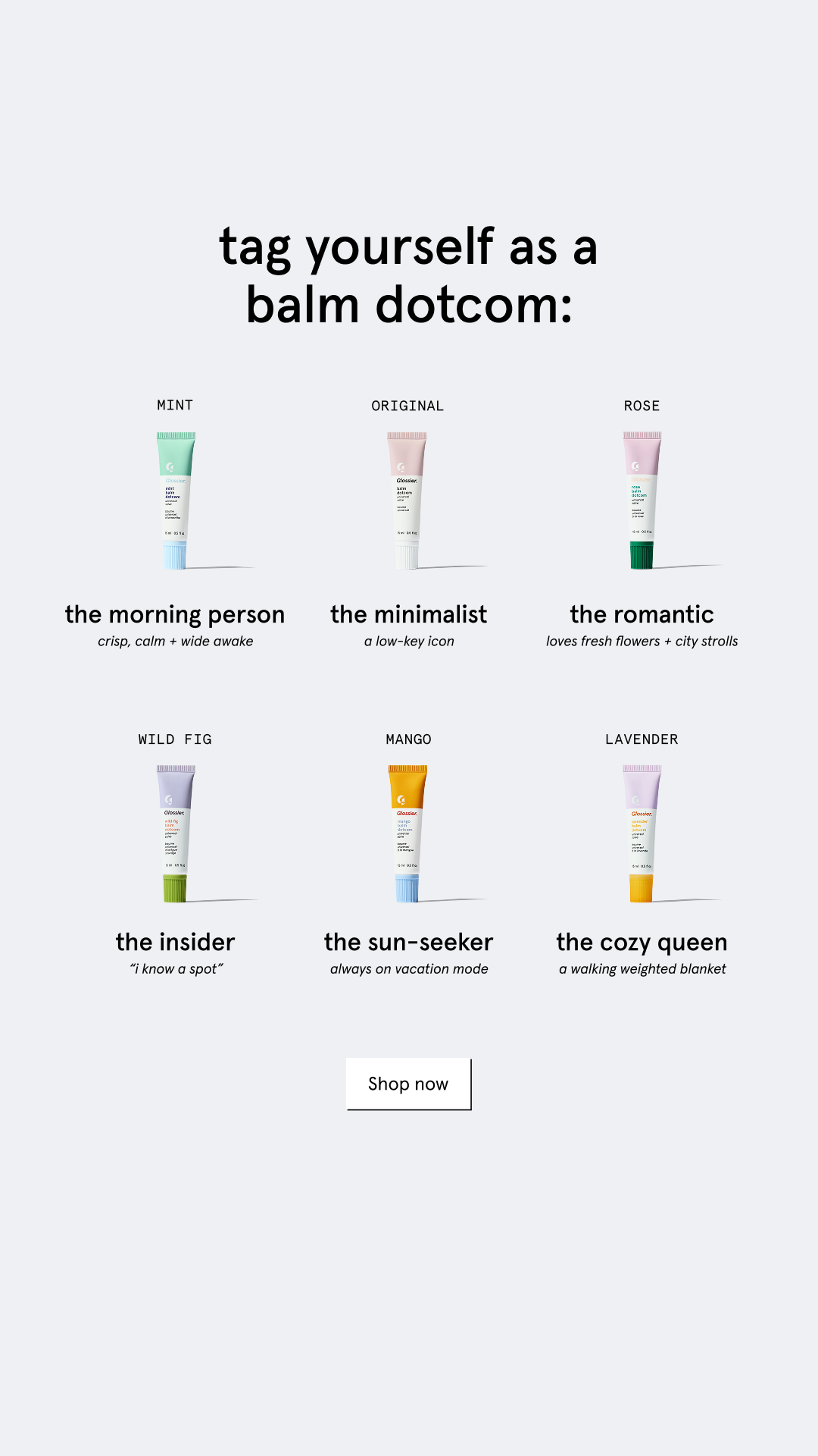 Glossier Facebook ad