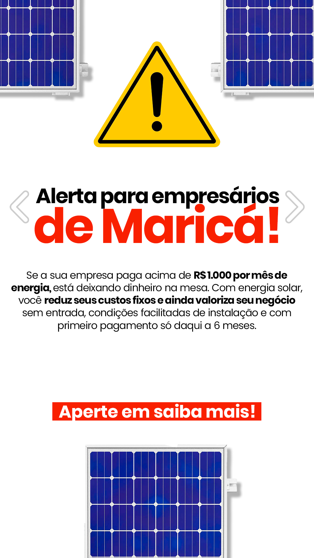 VEGA Energia Solar Facebook ad from Mar 23, 2026
