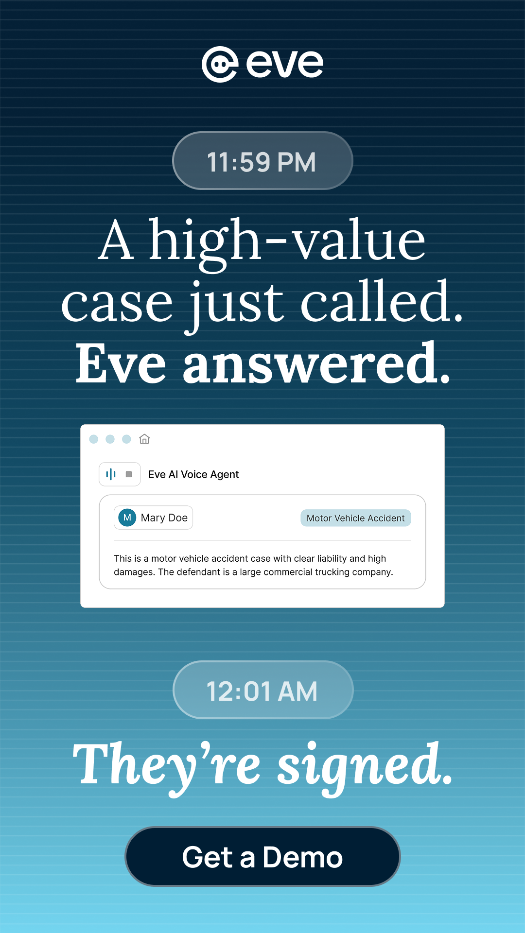 Eve Legal Facebook ad