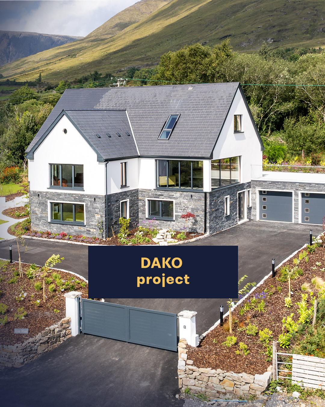 DAKO - Windows, Roller Blinds, Doors, Garage Doors Facebook ad: Modern residence on the shores of Lough Mask…