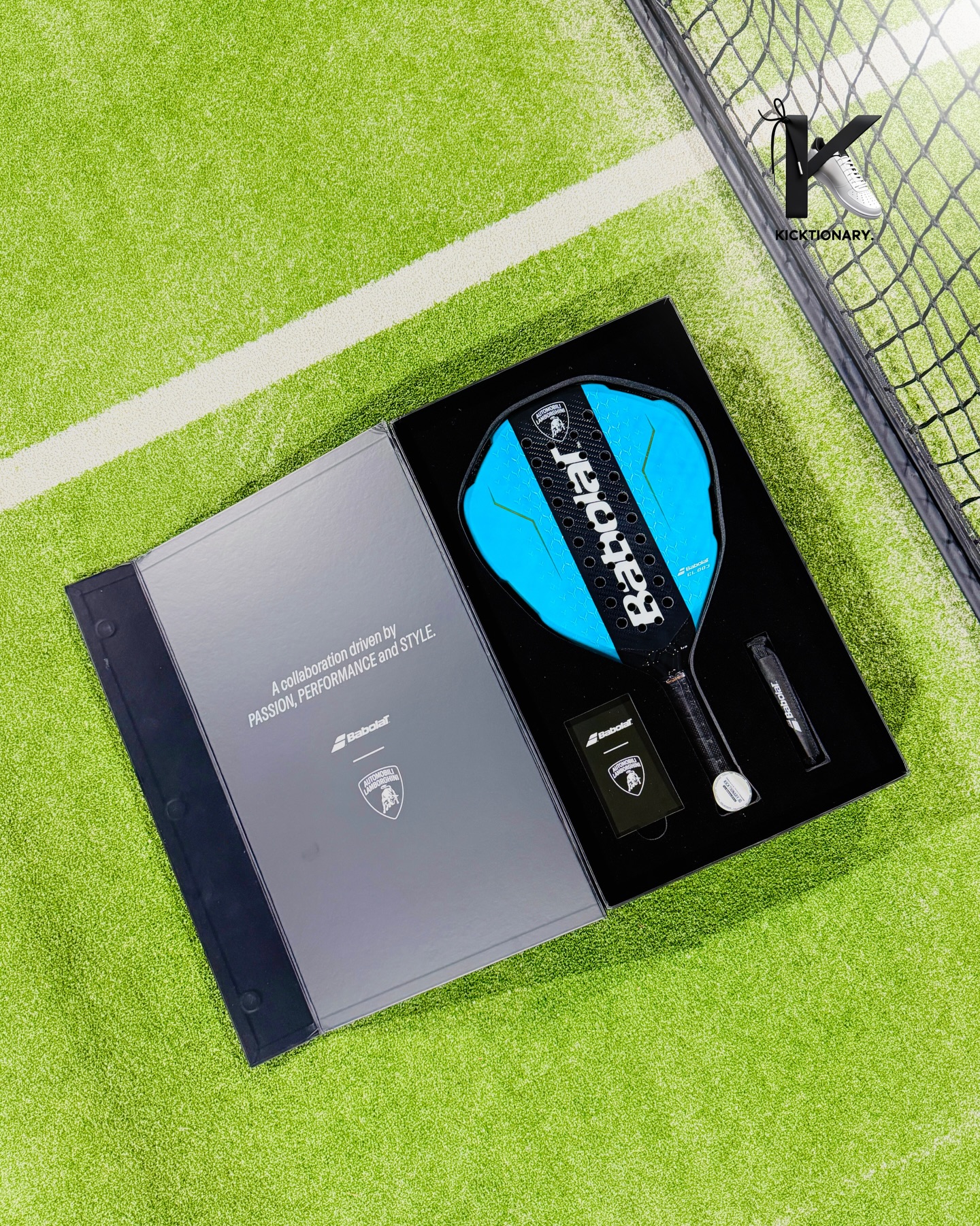 kicktionary.id Facebook ad: Babolat x Lamborghini BL.003 Blue Padel Racket