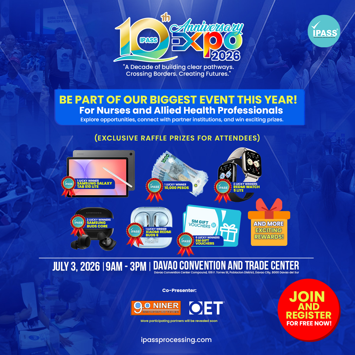 IPASS Processing Facebook ad: An Exciting Expo for Nurses, Allied Health Professionals…