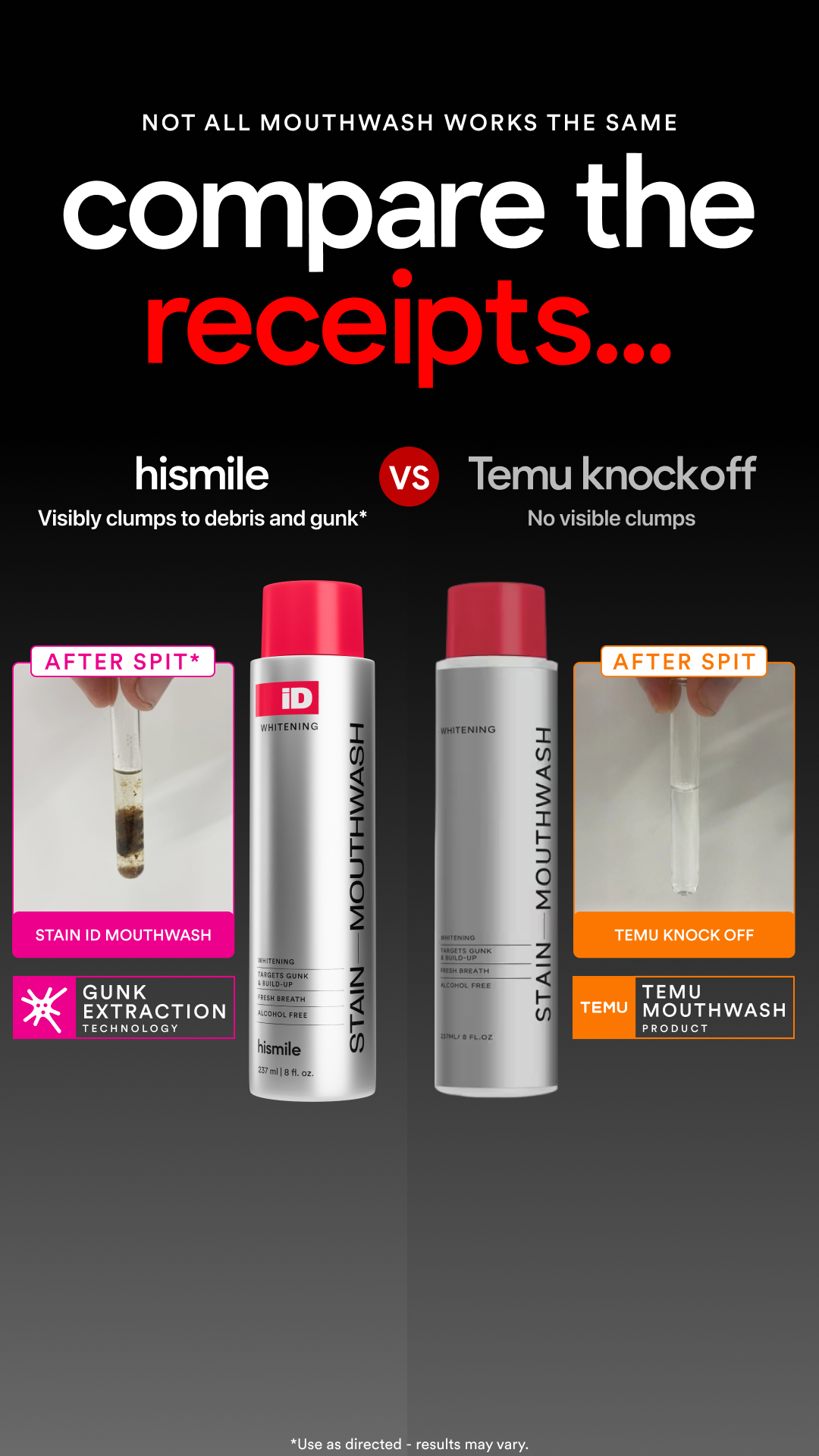 Hismile Facebook ad