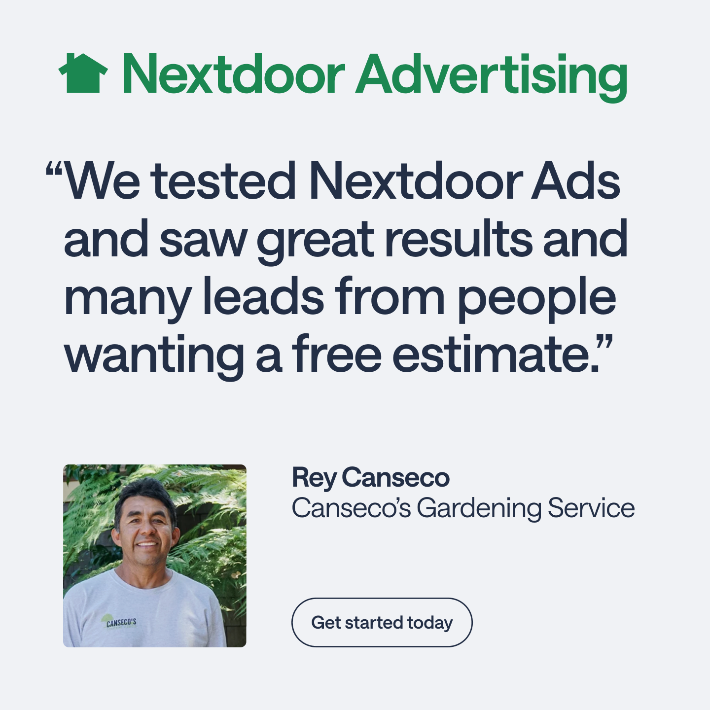 Nextdoor for Business Facebook ad