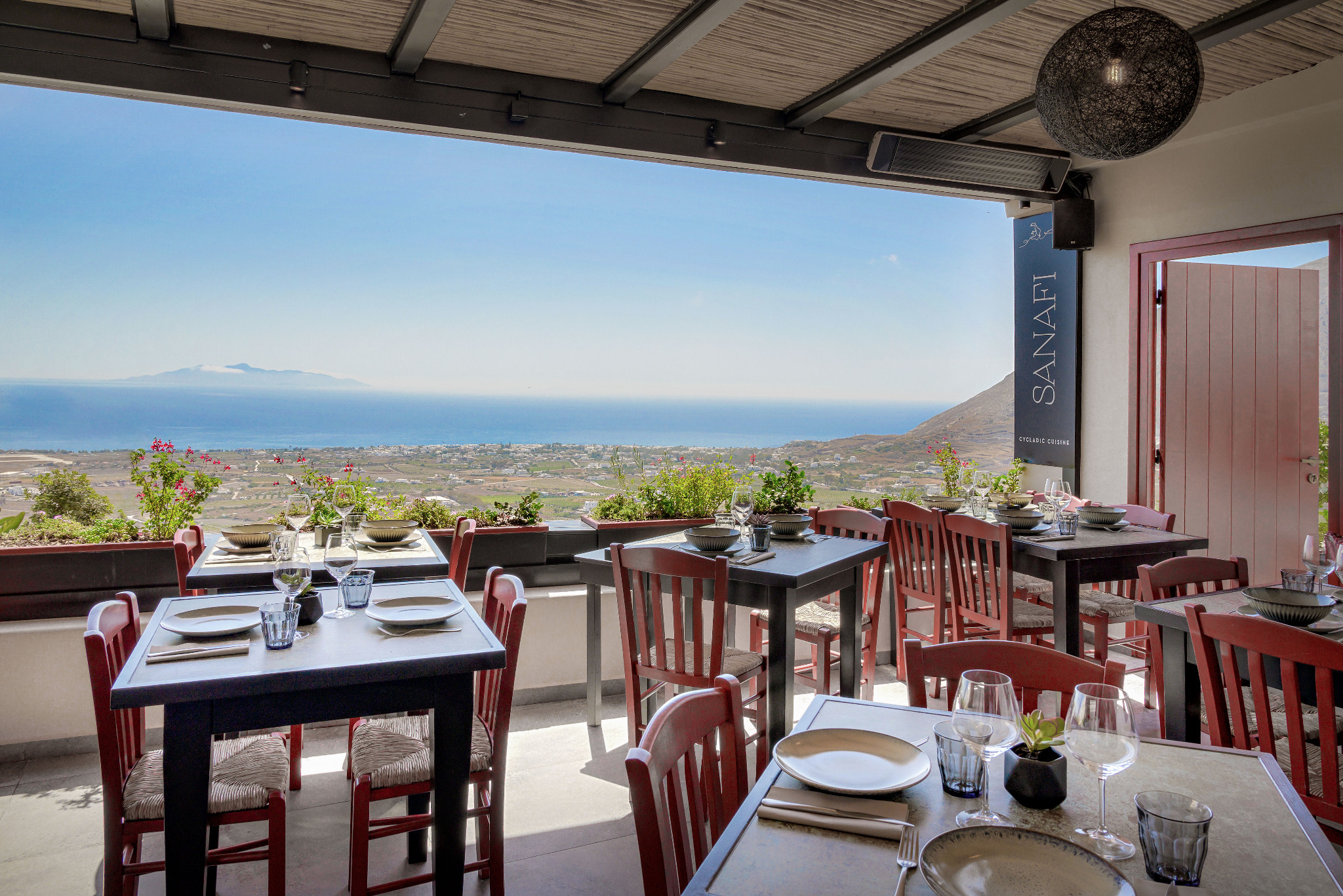 Sanafi Facebook ad: Dine with Sea View at Sanafi Cycladic Cuisine…