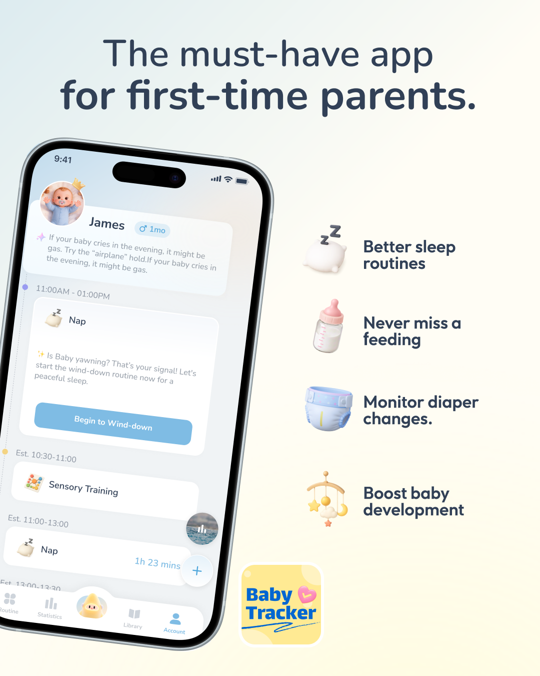 Baby Tracker Facebook ad from Jul 17, 2026