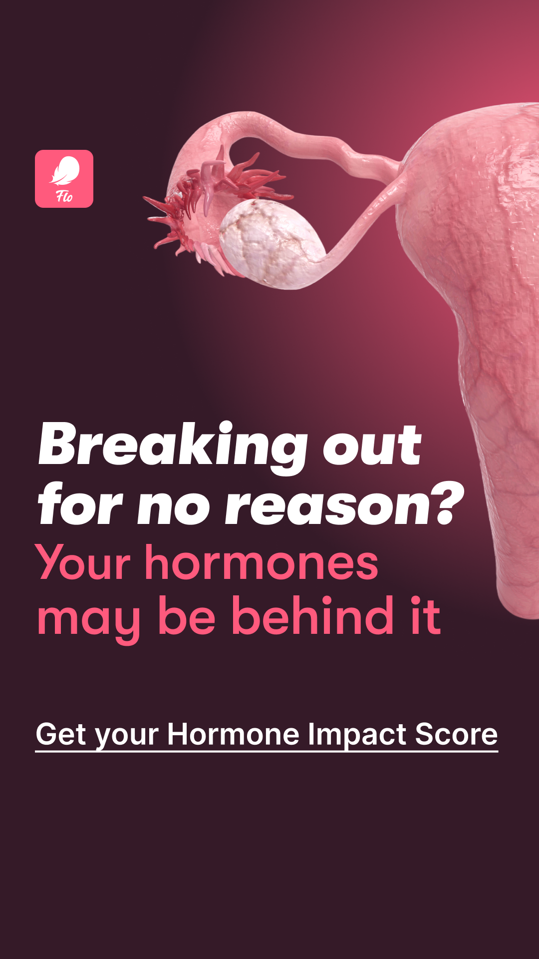 Flo Period Tracker App Facebook ad